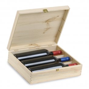 Eksklusiv trkasse til 3 flasker vin