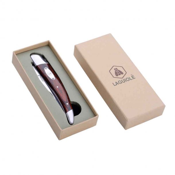 Laguiole - Lommekniv - Paulhe - Brunt pakkatr