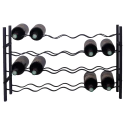 Fina - 24 flasker - Sort metal