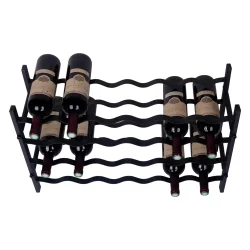 Fina - 24 flasker - Sort metal