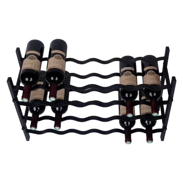 Fina - 24 flasker - Sort metal