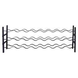 Fina - 24 flasker - Sort metal - ekstra bred