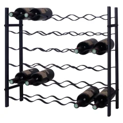 Fina - 36 flasker - Sort metal