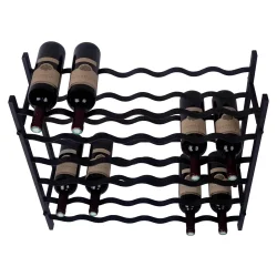 Fina - 36 flasker - Sort metal