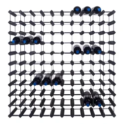 Mensolas - Sortbejdset fyrretr - 110 flasker