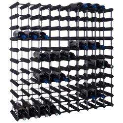 Mensolas - Sortbejdset fyrretr - 110 flasker