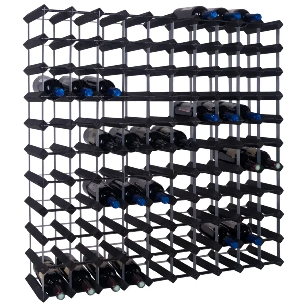 Mensolas - Sortbejdset fyrretr - 110 flasker