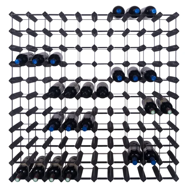 Mensolas - Sortbejdset fyrretr - 110 flasker
