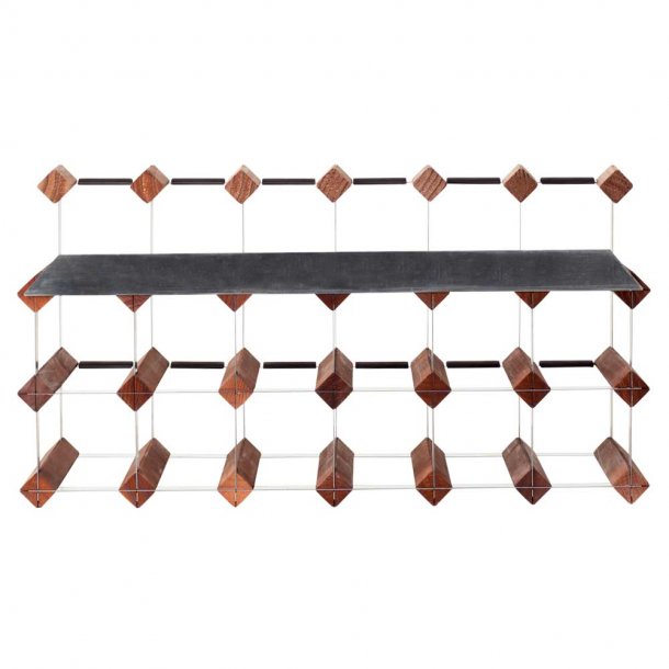 Mensolas - Display - 18 flasker - Mrkbejdset fyrretr