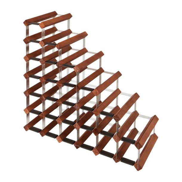 Mensolas - Trappe - 27 flasker - Mrkbejdset fyrretr