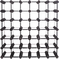 Mensolas - Sortbejdset fyrretr - 42 flasker