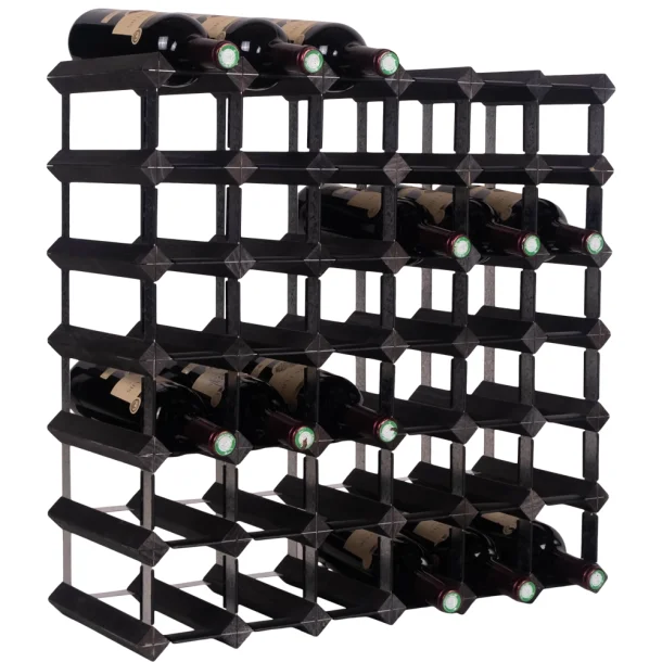 Mensolas - Sortbejdset fyrretr - 42 flasker