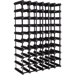 Mensolas - Sortbejdset fyrretr - 60 flasker