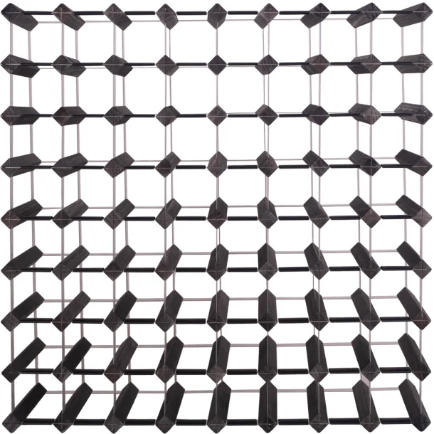 Mensolas - Sortbejdset fyrretr - 72 flasker
