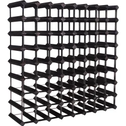 Mensolas - Sortbejdset fyrretr - 72 flasker