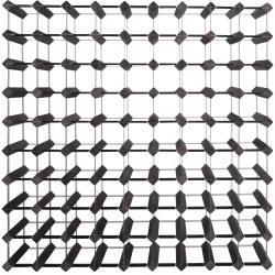 Mensolas - Sortbejdset fyrretr - 90 flasker