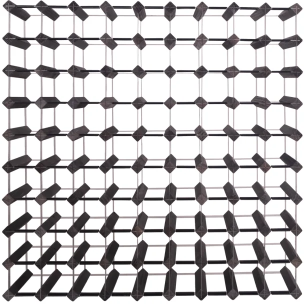 Mensolas - Sortbejdset fyrretr - 90 flasker
