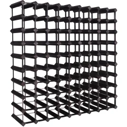 Mensolas - Sortbejdset fyrretr - 90 flasker