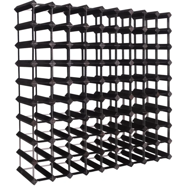 Mensolas - Sortbejdset fyrretr - 90 flasker