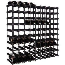 Mensolas - Sortbejdset fyrretr - 90 flasker