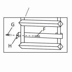 Vgbeslag til Mensolas (1 stk.)
