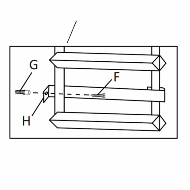 Vgbeslag til Mensolas (1 stk.)
