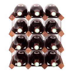 Mensolas - Mrkbejdset fyrretr - 12 flasker