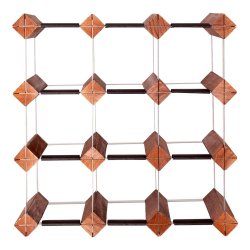 Mensolas - Mrkbejdset fyrretr - 12 flasker