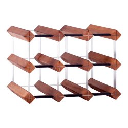 Mensolas - Mrkbejdset fyrretr - 9 flasker