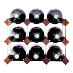 Mensolas - Mrkbejdset fyrretr - 9 flasker