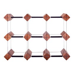 Mensolas - Mrkbejdset fyrretr - 9 flasker