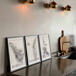 Vinplakat - Bordeaux (50x70cm)