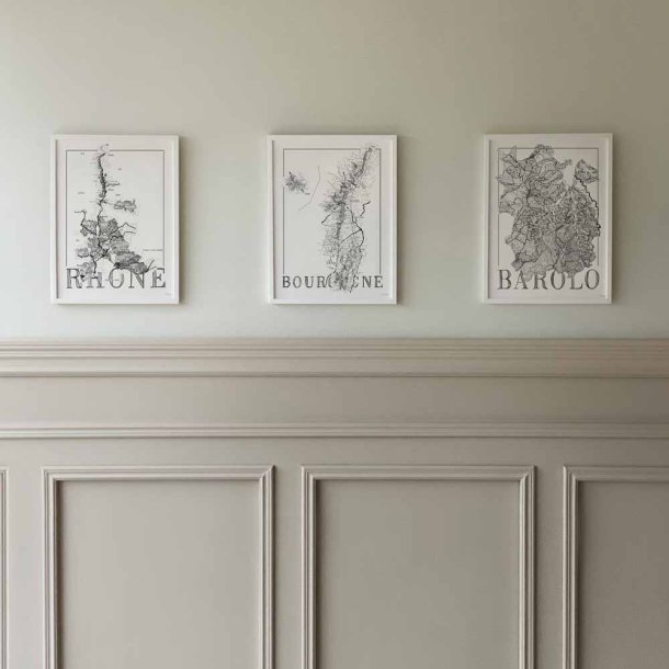 Vinplakat - Bourgogne (30x40cm)