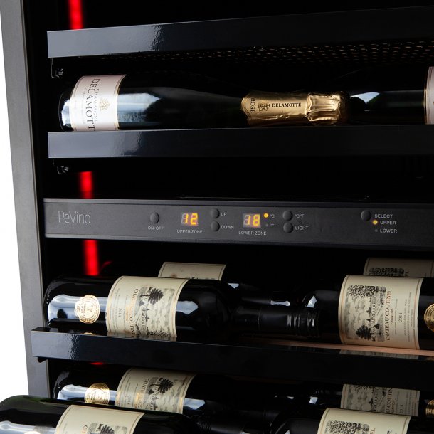 Pevino Imperial 96 bottles - 2 zones - Black