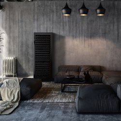 Pevino Imperial Giant 254 flasker - 2 zoner - Sort glasfront