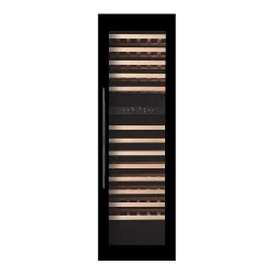 Pevino Majestic 101 flasker - 2 zoner - Sort glasfront - Integrerbart 