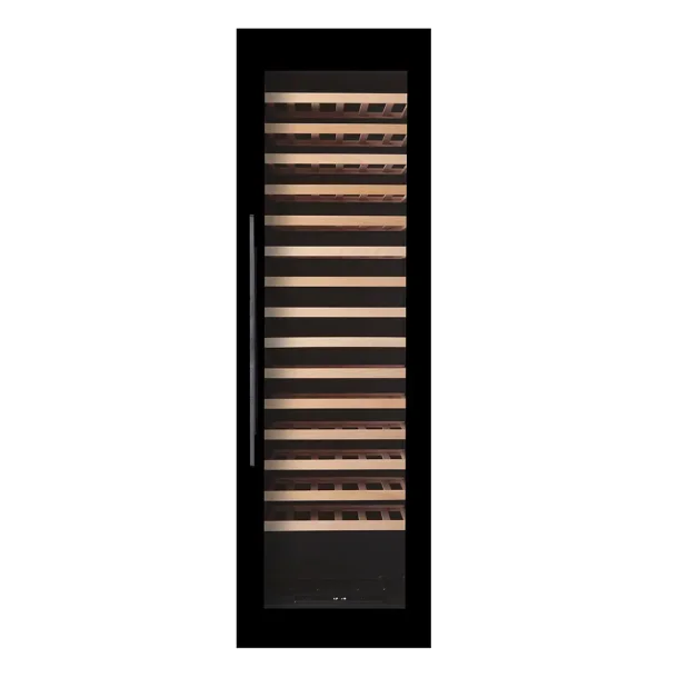 Pevino Majestic 107 flasker - 1 zone - Sort glasfront - Integrerbart 