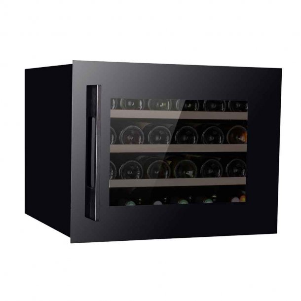 Pevino 24 bottles - Single zone - Black glass front - Integrated