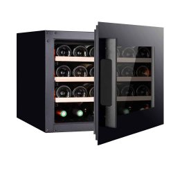 Pevino 24 bottles - Single zone - Black glass front - Integrated