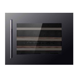 Pevino 24 bottles - Single zone - Black glass front - Integrated
