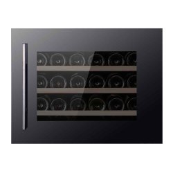 Pevino 24 bottles - Single zone - Black glass front - Integrated