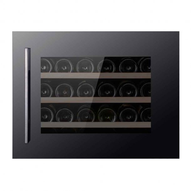 Pevino 24 bottles - Single zone - Black glass front - Integrated