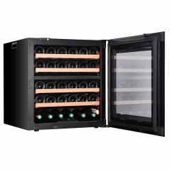 Pevino Majestic 30 flasker - push open - 2 zoner - sort - Integrerbart