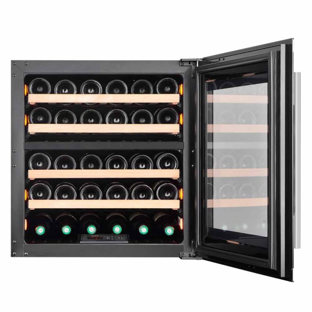 Pevino Majestic 30 flasker - 2 zoner - rustfrit stl - Integrerbart