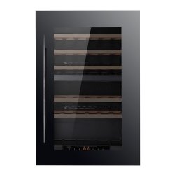 Pevino Majestic 42 bottles - Dual zone - Black glass front - Integrated