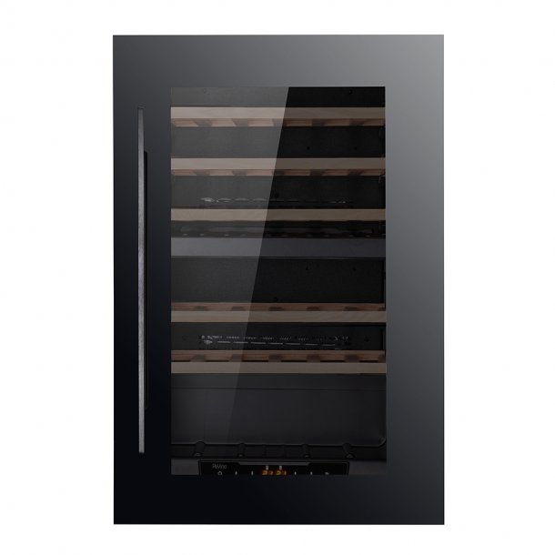Pevino Majestic 42 bottles - Dual zone - Black glass front - Integrated