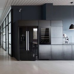 Pevino Majestic 42 bottles - Dual zone - Black glass front - Integrated