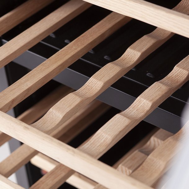 DEMO - Pevino Push Open 42 flasker - 2 zoner - Hvid glasfront - Integrerbart 