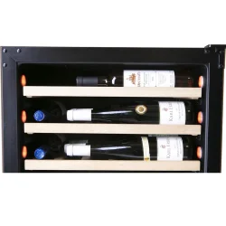 Pevino 24 bottles - Single zone - Black glass front - Integrated