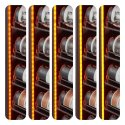 Pevino MS Noble 152 flasker - Metalhylder -  2 zoner - Sort